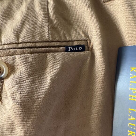 NWT $125 Polo Ralph Lauren Men's Pants 36X30,36X34 LINEN BLEND STRAIGHT LEG - Picture 6 of 7